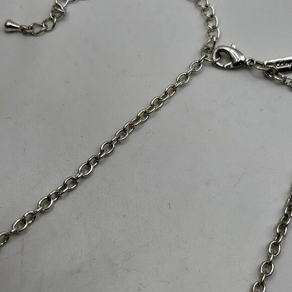 "5/$25" Daisy Fuentes Silvertone Hammered Circle Necklace - Picture 5 of 9